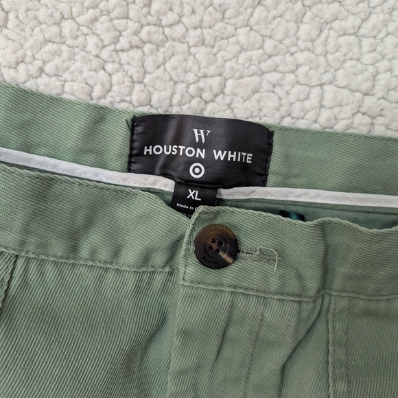 Olive Green Twill Jogger Pants - Picture 2 of 5